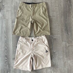 Bundle Boys Volcom and Reebok Men's Beige and Light Beige Shorts Bundle